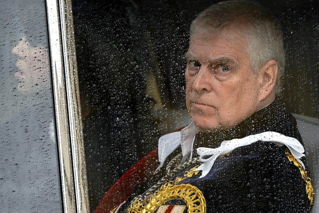 The then Duke of York departs Westminster Abbey, London in 2023. Photo credit should read: Toby Melville/PA Wire