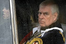 The then Duke of York departs Westminster Abbey, London in 2023. Photo credit should read: Toby Melville/PA Wire
