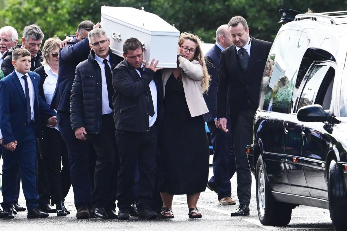 'She was an energetic, bubbly little girl with an infectious giggle' as Scarlett Rossborough's funeral takes place