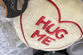 Uh oh: ‘Pet Face – the hug me dog toy’