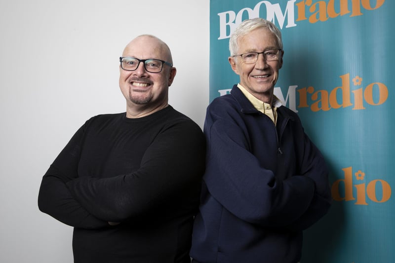 Undated handout file photo issued by Boom Radio of producer Malcolm Prince (left) and Paul O'Grad
