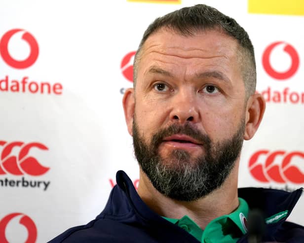 Ireland head coach Andy Farrell says the autumn international series will be 'hugely exciting'  for the sport's Irish fans