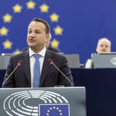 Irish Prime Minister Leo Varadkar debates the future of Europe with MEPs at the European Parliament in Strasbourg, eastern France, Wednesday, Jan.17, 2018. Varadkar's address is part of a series of debates involving European leaders on the "Future of Europe" with Varadkar the first leader to make such an address. (AP Photo/Jean-Francois Badias)