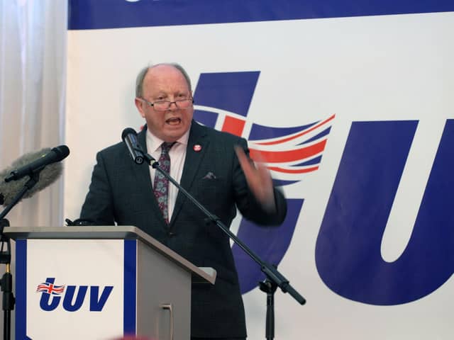 Jim Allister says Sir Jeffrey Donaldson's wish to retain "privileged" access to the EU market comes at the price of submitting to EU law, the EU court and its Irish Sea border.