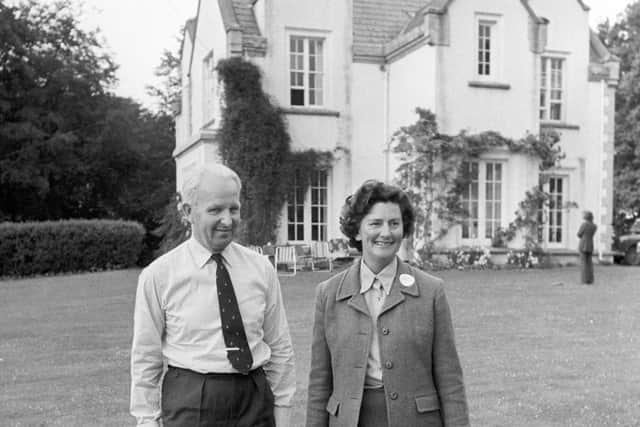 Brian Faulkner and his wife Lady Lucy Faulkner at their home in Seaforde in County Down