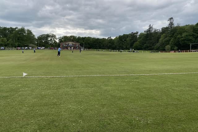 General view of The Lawn, home of Waringstown CC.