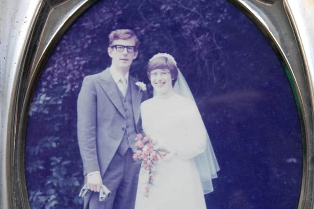 David and Daphne Trimble on their wedding day in 1978