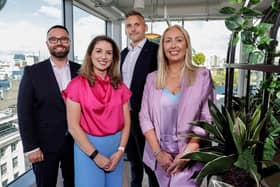 PwC announces three new partners as part of 700-strong promotions round in Northern Ireland. Pictured are new PwC partners Christopher Neill, Deborah Stevenson and Michael Willis with Caitroina McCusker, regional market leader for PwC Northern Ireland