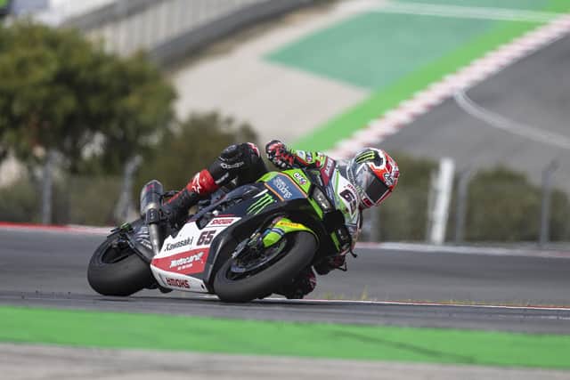 Kawasaki's Jonathan Rea in action at Portimao in Portugal at the weekend.