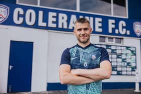 Stephen Lowry has signed a new one-year contract with Coleraine. Photo: David Cavan/Coleraine FC