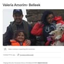 Go Fund Me appeal for Valeria Amorim