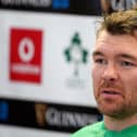 Ireland captain Peter O’Mahony during a press conference at the Aviva Stadium, Dublin. (Photo by Brian Lawless/PA Wire).