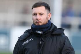 Stephen McDonnell - pictured as Warrenpoint Town boss in 2018 - has been confirmed manager of Glenavon. (Photo by INPHO/Brian Little)