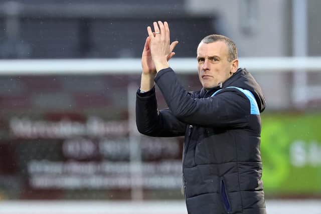 Ballymena United manager Oran Kearney. (Photo by David Maginnis/Pacemaker Press)