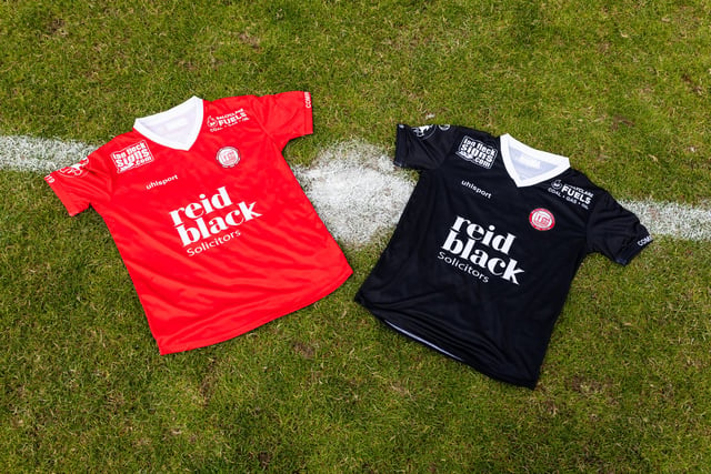 The new home and away kit for Ballyclare Comrades this season