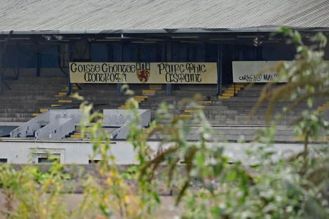 Casement Park in West Belfast is one of the 10 venues which form part of the UK and Republic of Ireland's joint bid to host the Euro 2028 finals. The proposed Casement Park stadium which would have a capacity of 34,500. Pic Colm Lenaghan/Pacemaker