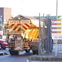 Pacemaker Press Belfast 17-01-2024:  Members of two unions which operate gritters on Northern Ireland roads will be taking week-long strike action from Thursday. The Department of Infrastructure has warned people to use 'extreme caution' on the roads