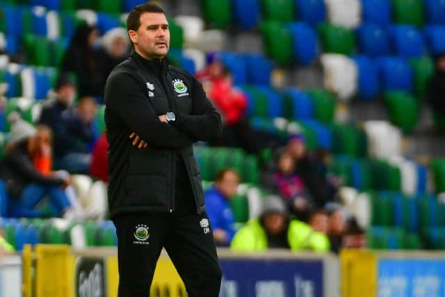 Linfield manager David Healy.