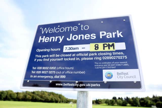 The attack took place on GAA nets at the Henry Jones Playing Fields in Castlereagh. Photo by Jonathan Porter / Press Eye.