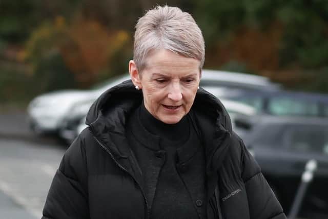 Eleanor Donaldson arriving at Newry Crown Court for an earlier hearing last year