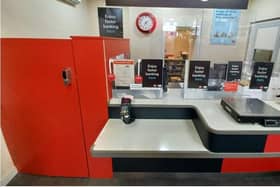 Holywood in County Down has become the first community in Northern Ireland to welcome new cash services in the town’s local Post Office. Pictured is the Holywood EPO counter