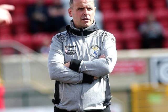 Rodney McAree - pictured as Dungannon Swifts boss in 2017 - has returned to the Stangmore Park club