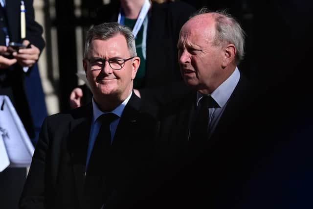 Sir Jeffrey Donaldson has united unionism, alongside Jim Allister. They have both remain faithful to their commitments and been unwavering in their position: the Acts of Union must be restored. Pic Colm Lenaghan/Pacemaker