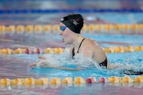 Team Northern Ireland's Grace Davison in the Women's 400m Individual Medley Final at the 2023 Youth Commonwealth Games in Trinidad And Tobago in August