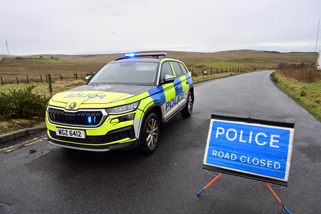 ‘Please seek an alternative route for your journey. ‘ (File image)
