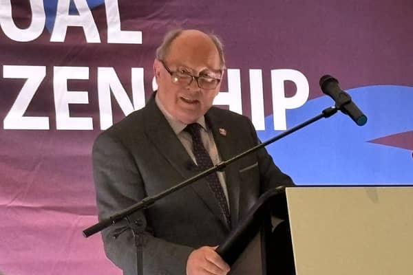 Jim Allister says people should be given an opportunity to vote for his plan to "reunify the United Kingdom" rather than implement the Protocol, which he says will lead to a united Ireland.
