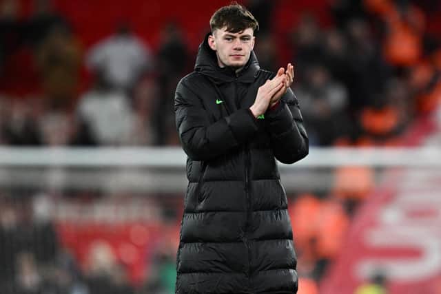Northern Ireland international Conor Bradley following a recent appearance for Liverpool. (Photo by Andrew Powell/Liverpool FC via Getty Images)