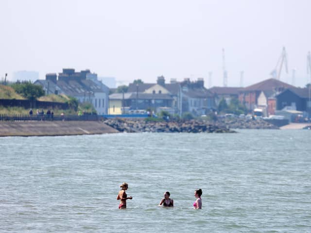 People pictured at Seapark in Co Down enjoying the good weather on July 16