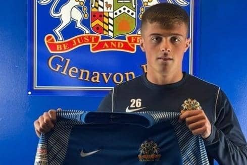 Glenavon have confirmed three new signings, including 19-year-old striker Gavin Hodgins. PIC: Glenavon FC