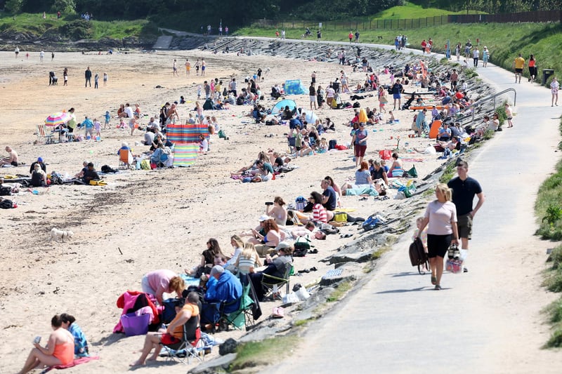 People enjoy the bank holiday Monday good weather at Helen’s Bay, Co. Down. 

Picture by Jonathan Porter/PressEye