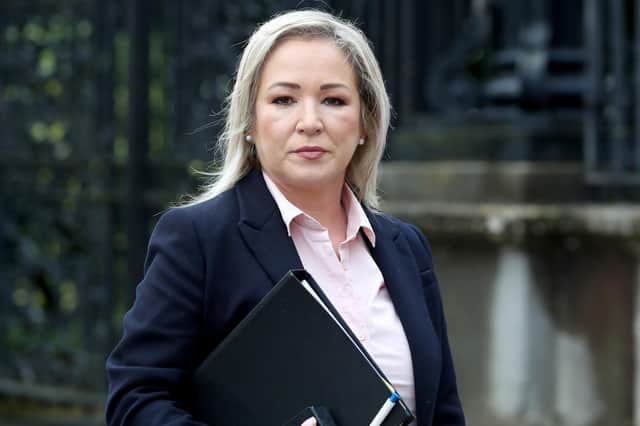 Sinn Féin deputy leader Michelle O'Neill confirmed her party would not boycott the US trip but would instead travel to Washington DC for the annual St Patrick’s Day trip in 'pursuit of peace'