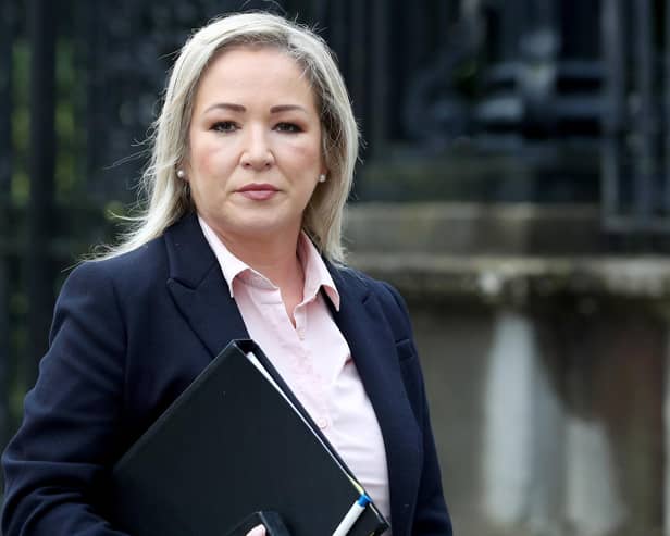 Sinn Féin deputy leader Michelle O'Neill confirmed her party would not boycott the US trip but would instead travel to Washington DC for the annual St Patrick’s Day trip in 'pursuit of peace'