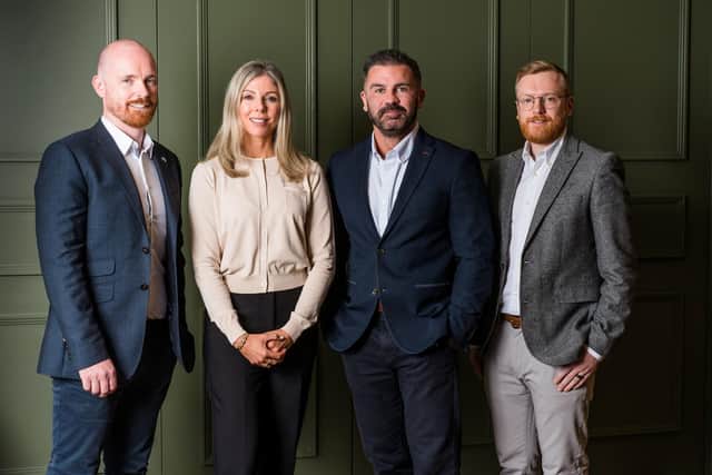 Iain Hendrick, chief project officer, Sinead Watson, chief regulatory officer, Jason McKeown, MD, PhD, chief executive officer and Chris McCabe, chief technology officer