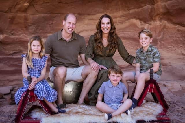 Working family: Prince and Princess of Wales, Kate and William with their children Prince George, Princess Charlotte and Prince Louis