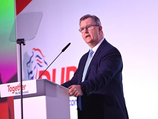 DUP Leader Sir Jeffrey Donaldson wrote a letter to the editor, criticising an editorial in the News Letter on the Northern Ireland Protocol.
Photo: Presseye/Stephen Hamilton