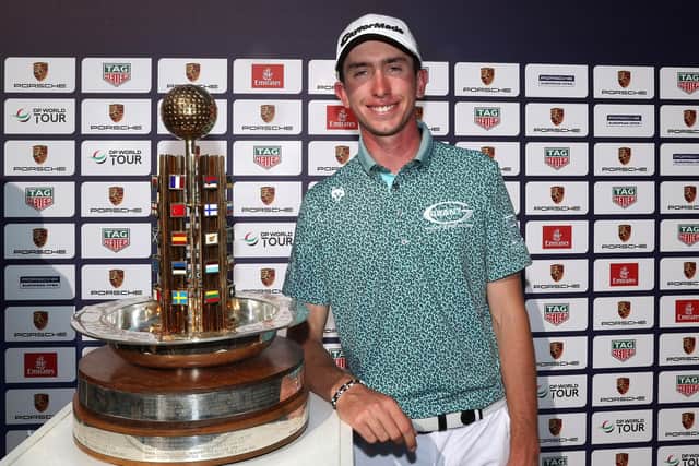 Tom McKibbin of Northern Ireland poses following victory on Day Four of the Porsche European Open at Green Eagle Golf Course on June 04, 2023 in Germany. PIC: Jan Kruger/Getty Images)