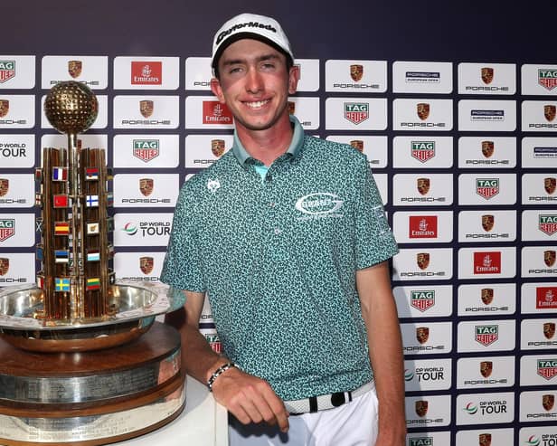 Tom McKibbin of Northern Ireland poses following victory on Day Four of the Porsche European Open at Green Eagle Golf Course on June 04, 2023 in Germany. PIC: Jan Kruger/Getty Images)