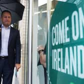 The Irish premier Leo Varadkar, like President Higgins, is prone to scolding Britain. ​Irish political leaders like Mr Varadkar did not at first after the October 7 slaughter of Jews call Hamas terrorist or emphasise Israel’s right to defend itself . Photo: Brian Lawless/PA Wire
