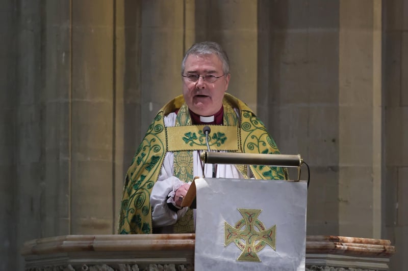 Archbishop of Armagh, the Most Revd John McDowell,  ahead of a Service of Thanksgiving in preparation for the Coronation of King Charles III at St Patrick's Cathedral, Armagh.
