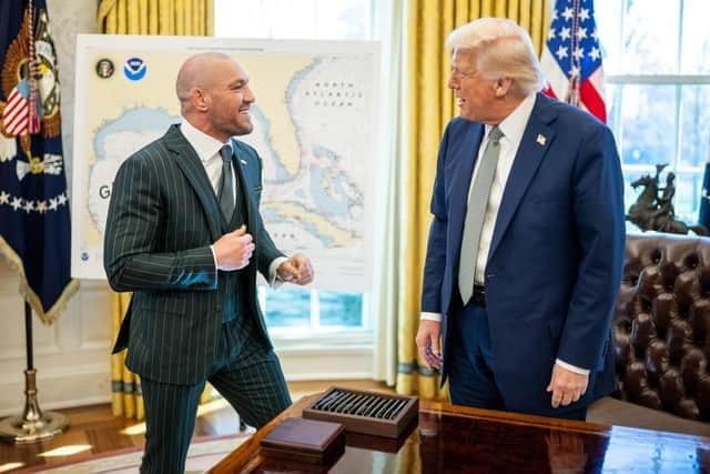 Conor McGregor meets president Donald Trump in the Oval Office
