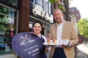 Hospitality leader urges local government to act at a time when the industry is navigating significant economic pressures, including rising operational costs, a staff and skills shortage, and a challenging global economic climate. Pictured is John Trainor, operational director of Stix & Stones and Kerry Roper, executive chef of Stix & Stones celebrate the hugely successful restaurant's 10th anniversary