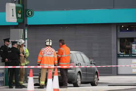 PACEMAKER BELFAST  07/05/2024Firs investigation officers and PSNI at Boucher Crescent in Belfast is closed due to a fire at a filling station in the area. Diversions are in place at Boucher Road and Glenmachan Place.