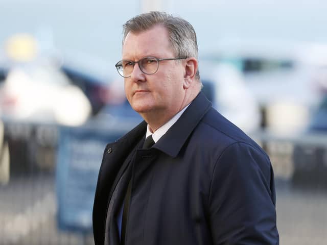 DUP leader ​Sir Jeffrey Donaldson will push this week to secure a deal allowing a return of power-sharing at Stormont. Photo: Jonathan Porter / Press Eye