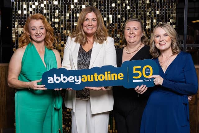 AbbeyAutoline's Julie Gibbons (second left) with, from left, Jackie Elliott, Jeni McKelvey and Wendy Close