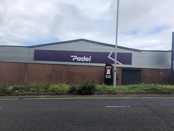 Powerhouse Padel Ltd recently secured planning permission from Causeway Coast and Glens Borough Council for the change of use at 52 Hanover Place into a state-of-the-art indoor padel centre – and the transformation is already underway, with new signage installed at the site
