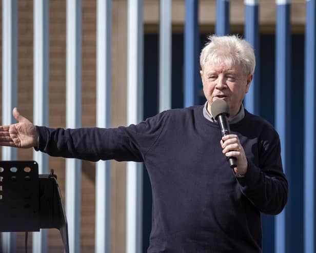 Belfast pastor Jack McKee says his normal Sunday morning service has been cancelled this weekend as their road has been closed for the Belfast Marathon. Photo: PA